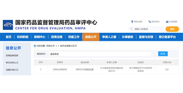 晶易動(dòng)態(tài) | “722”后首個(gè)改良型凝膠貼膏獲臨床默許！