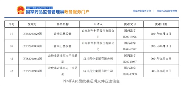 2個項目獲批，鹽酸非索非那定干混懸劑全國首家！